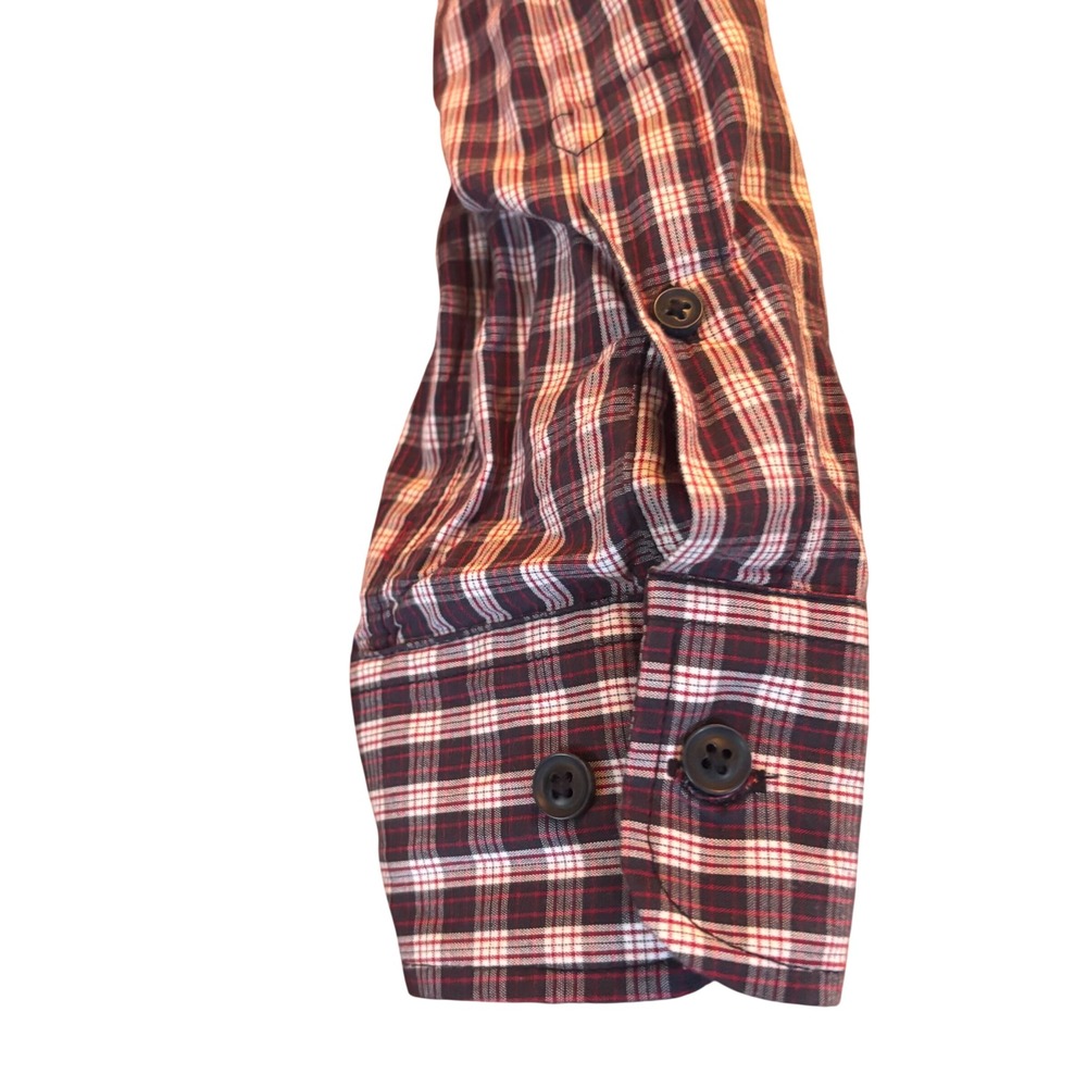 Luke & Dutch New York City Men's Shirt Medium Button Down Gingham Pattern Collar - Picture 3 of 3